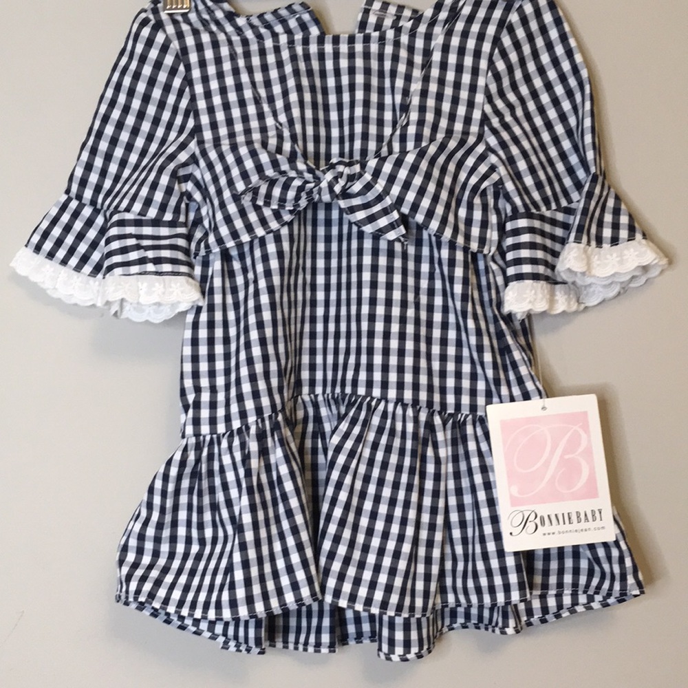 Bonnie Baby gingham toddler dress